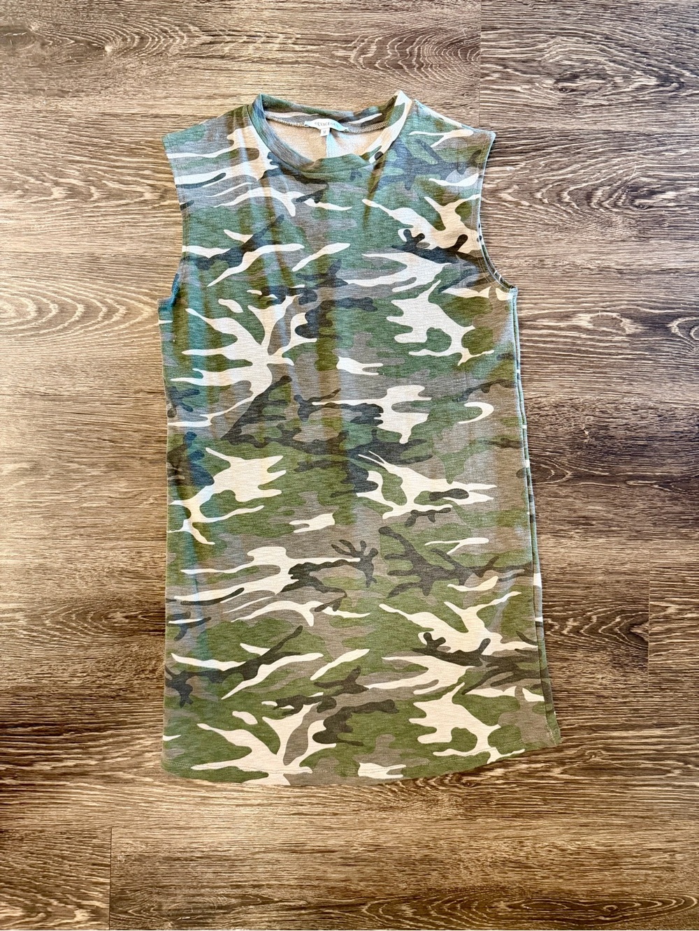 Olivaceous Green Camo Tank Dress